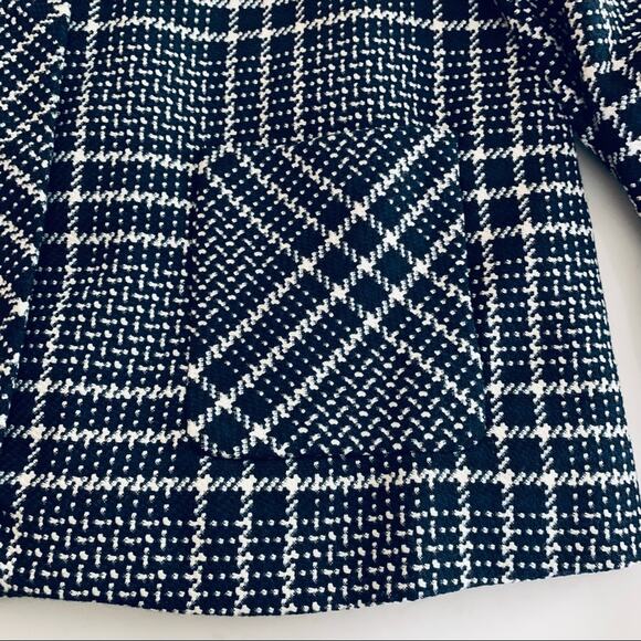 Zara plaid checkered jacket with back pleat size XS - Picture 7 of 14